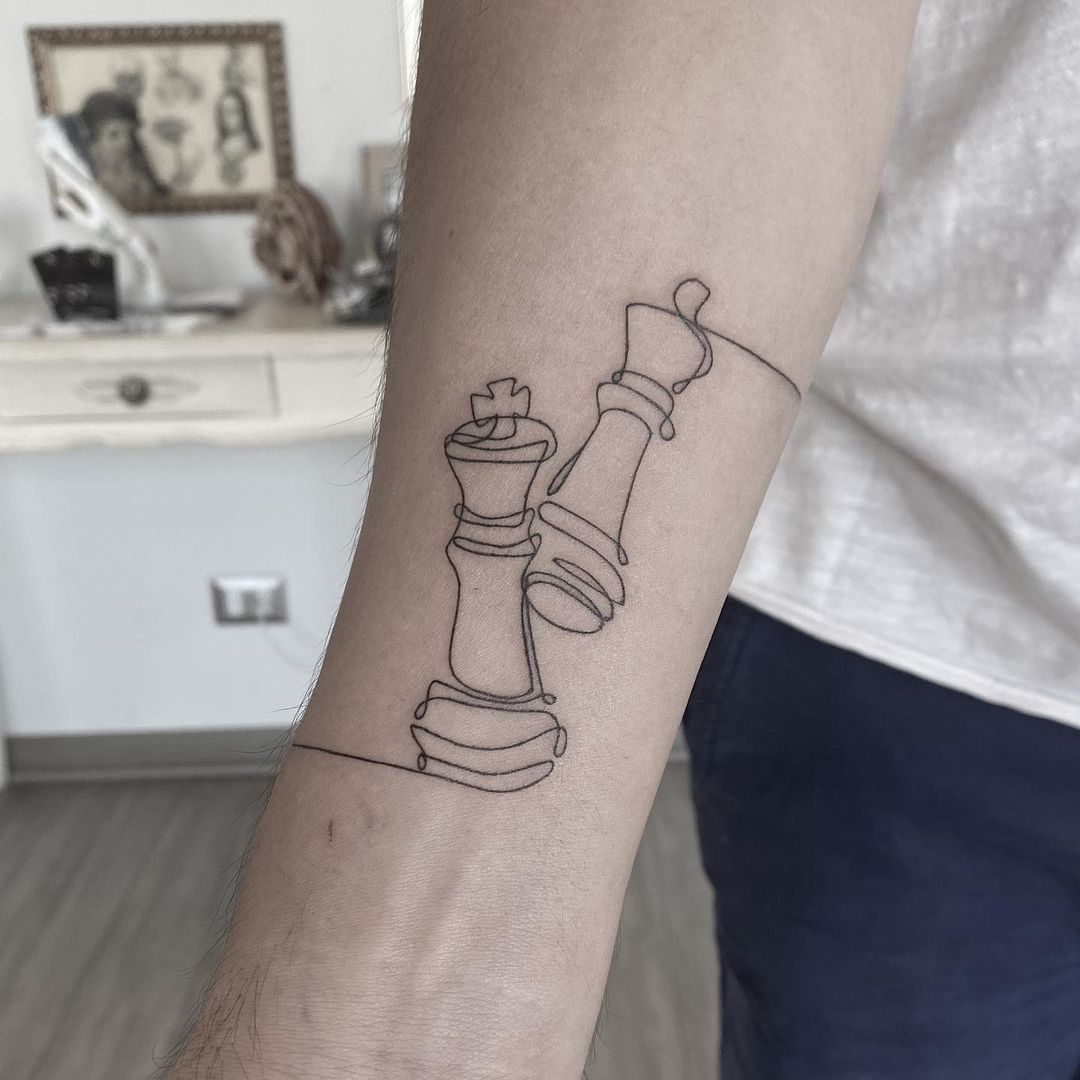tatuaje ajedrez