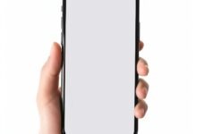 Persona sosteniendo un celular en la mano
