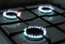 Hornallas de una cocina a gas