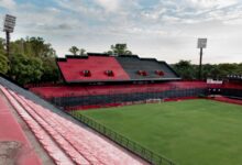 Tribunas del estadio Coloso Marcelo Bielsa de Newell's, en el Parque de la Independencia