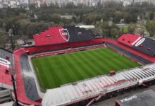 Vista aérea del estadio Coloso Marcelo Bielsa de Newell's en el Parque de la Independencia de Rosario