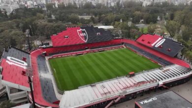 Vista aérea del estadio Coloso Marcelo Bielsa de Newell's en el Parque de la Independencia de Rosario