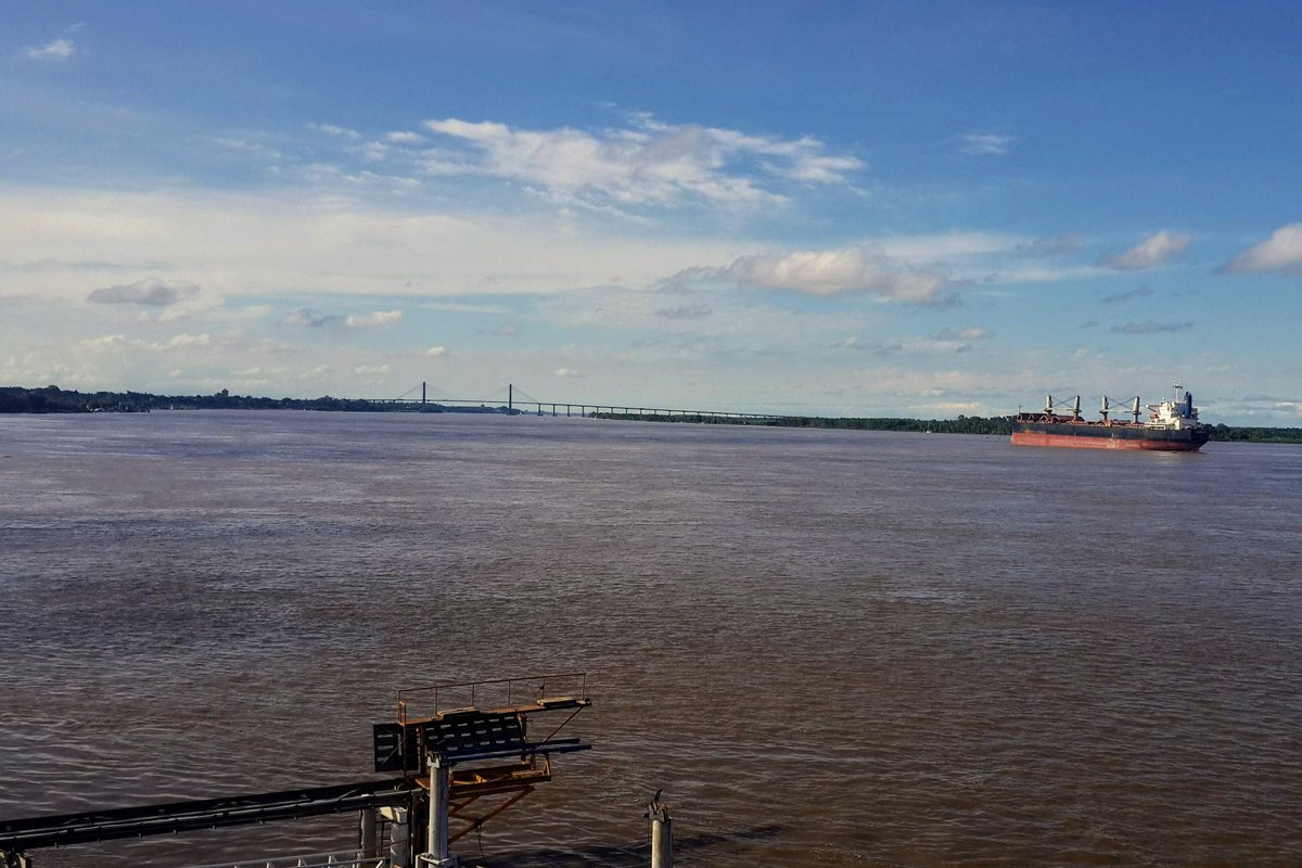 La costa de Rosario desde Puerto Norte hacia el norte