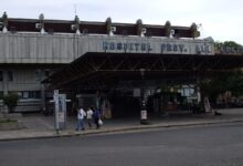 Fachada del Hospital Provincial del Centenario de Rosario
