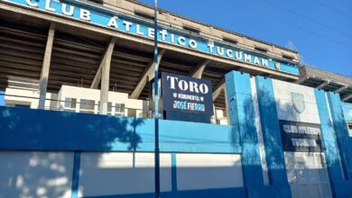 Fachada del estadio Monumental José Fierro de Atlético Tucumán, donde juega Rosario Central