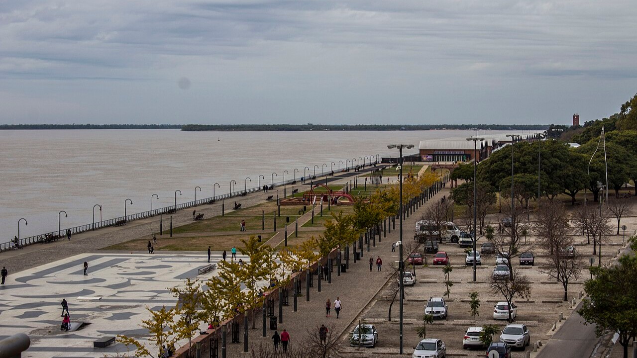 Costanera de Rosario y el río Paraná