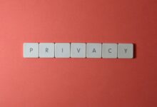 Persona usando un celular para revisar la privacidad de sus datos
